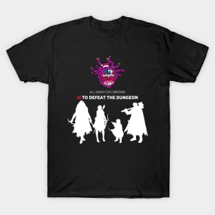 All I Want For Christmas Is To Defeat The Dungeon - Board Games TRPG Design - Dungeon Board Game Art T-Shirt